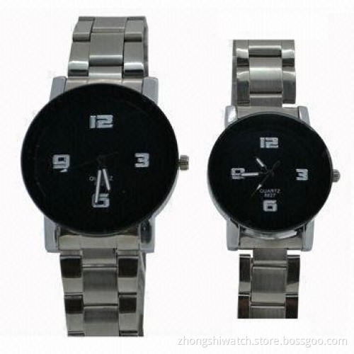 New Cool Custom Metal Watch with Round Simple Face, SS Strap